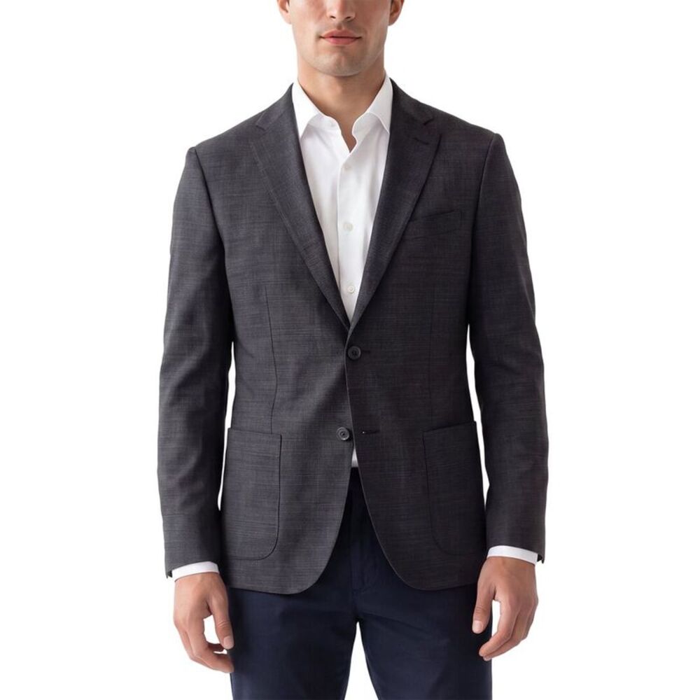 Corneliani Mens  Cc Collection Virgin Wool Blazer, Grey